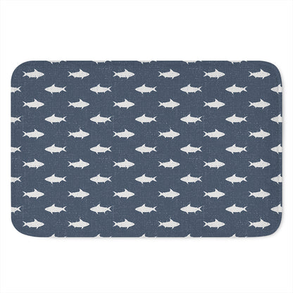 Shark Fish Pattern Print Indoor Door Mat