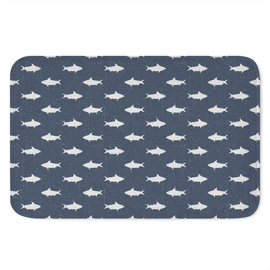 Shark Fish Pattern Print Indoor Door Mat