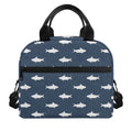 Shark Fish Pattern Print Insulated Lunch Bag
