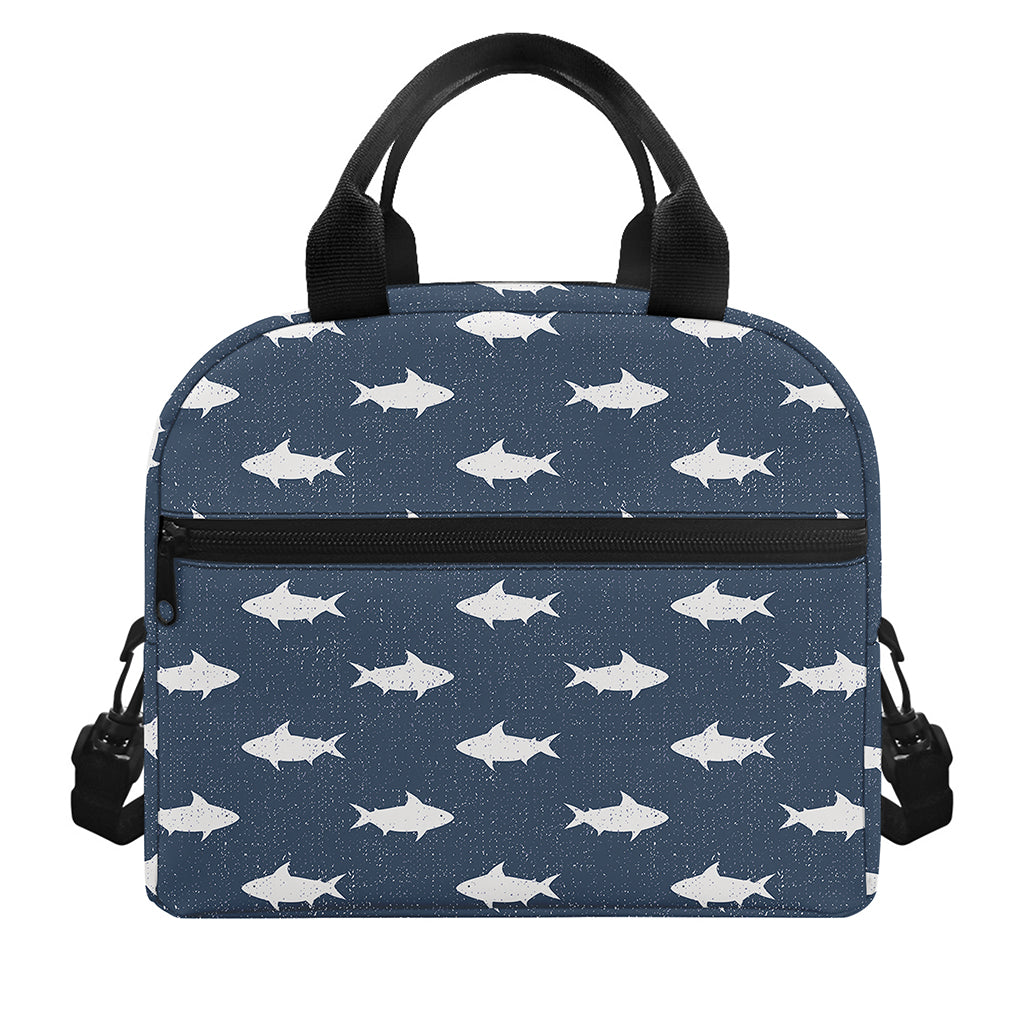 Shark Fish Pattern Print Insulated Lunch Bag