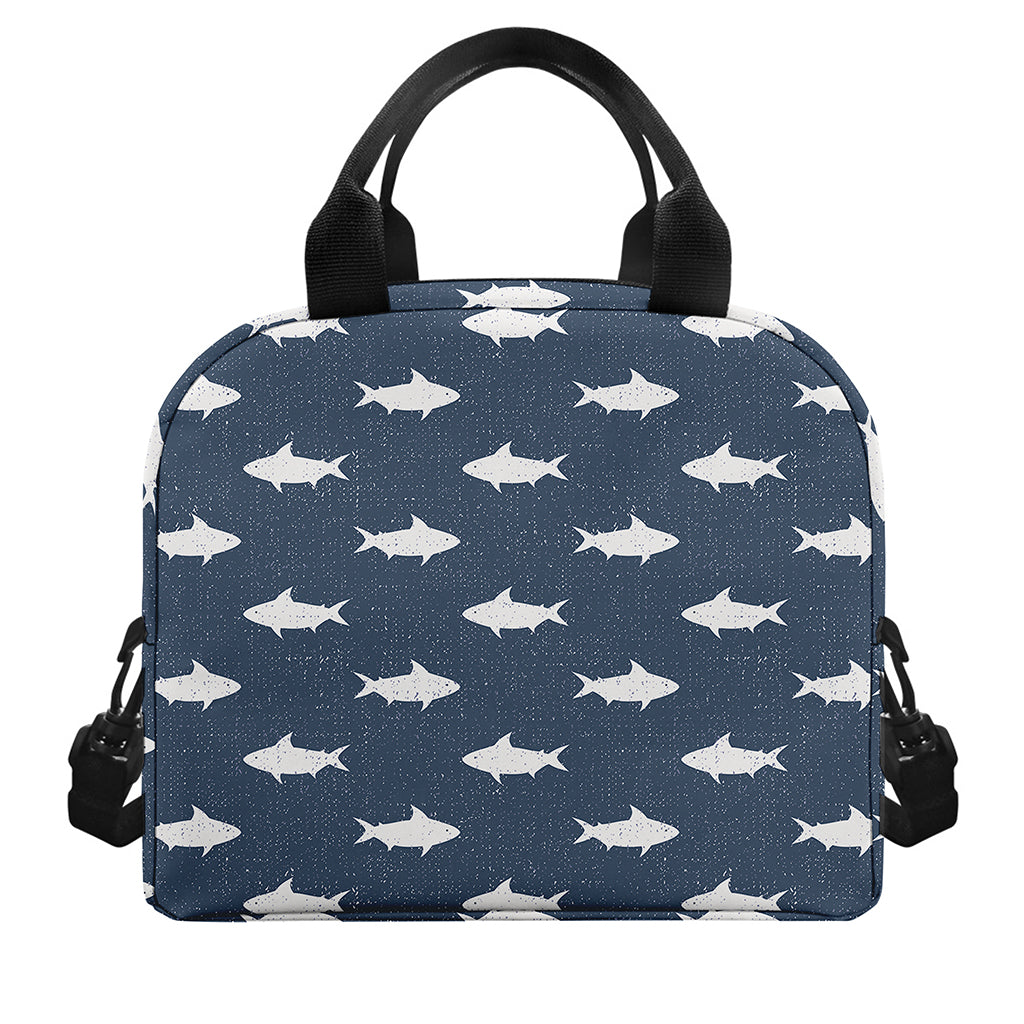 Shark Fish Pattern Print Insulated Lunch Bag