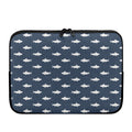 Shark Fish Pattern Print Laptop Sleeve
