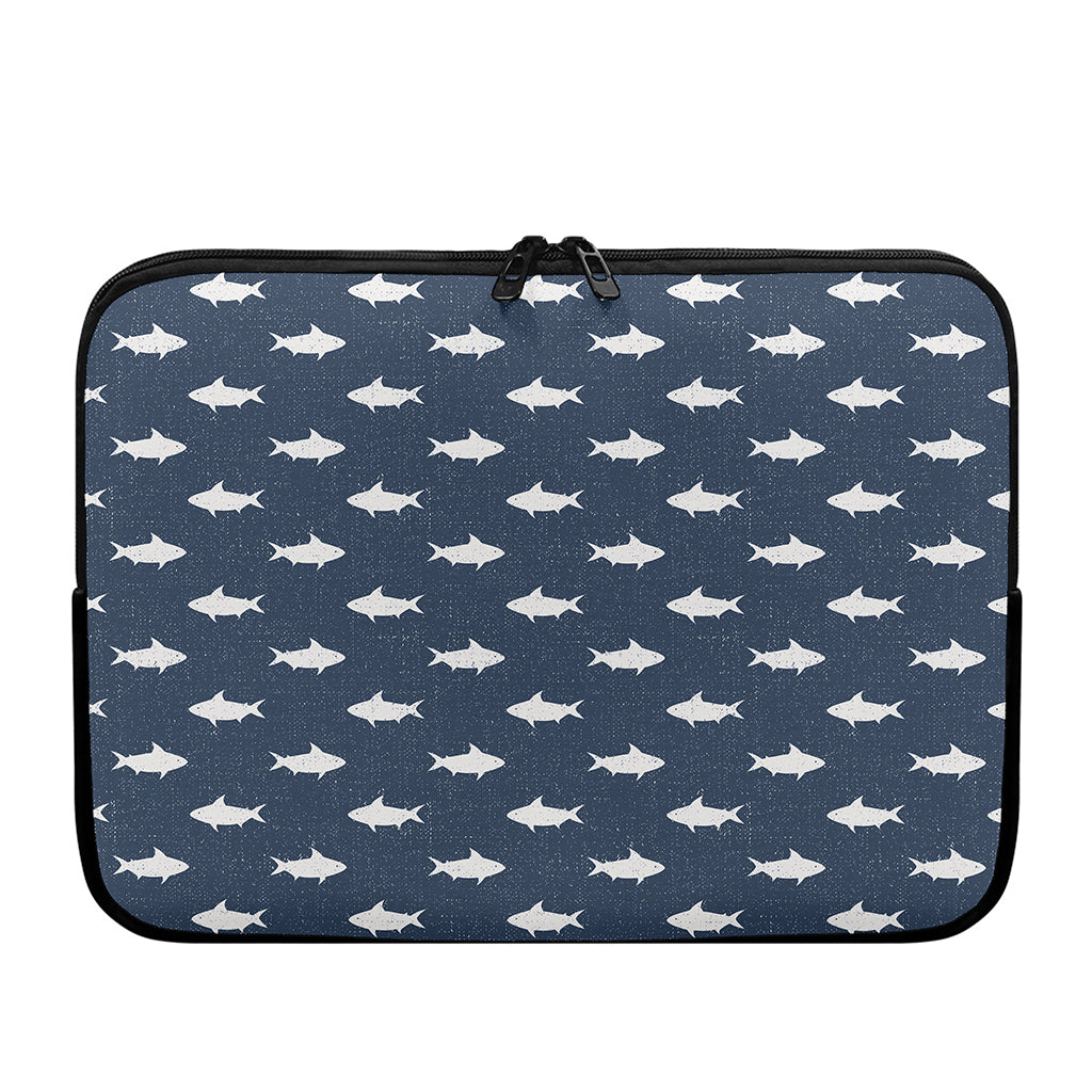 Shark Fish Pattern Print Laptop Sleeve