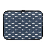 Shark Fish Pattern Print Laptop Sleeve