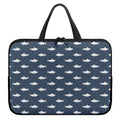 Shark Fish Pattern Print Laptop Sleeve With Handle