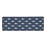 Shark Fish Pattern Print Long Kitchen Mat