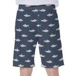 Shark Fish Pattern Print Men's Beach Shorts