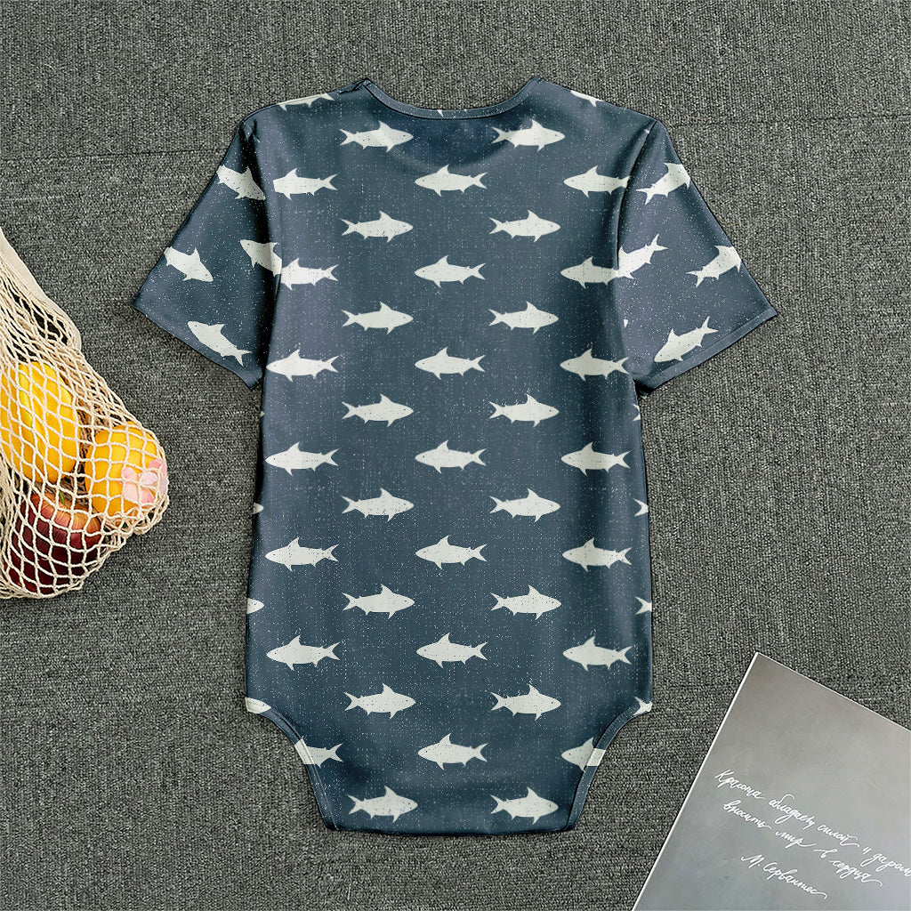 Shark Fish Pattern Print Men's Bodysuit