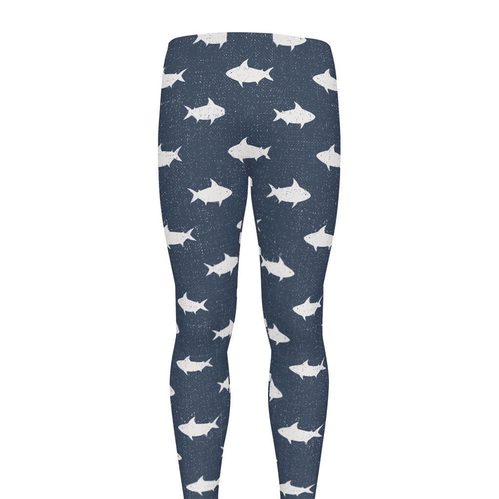 Shark Fish Pattern Print Men's leggings