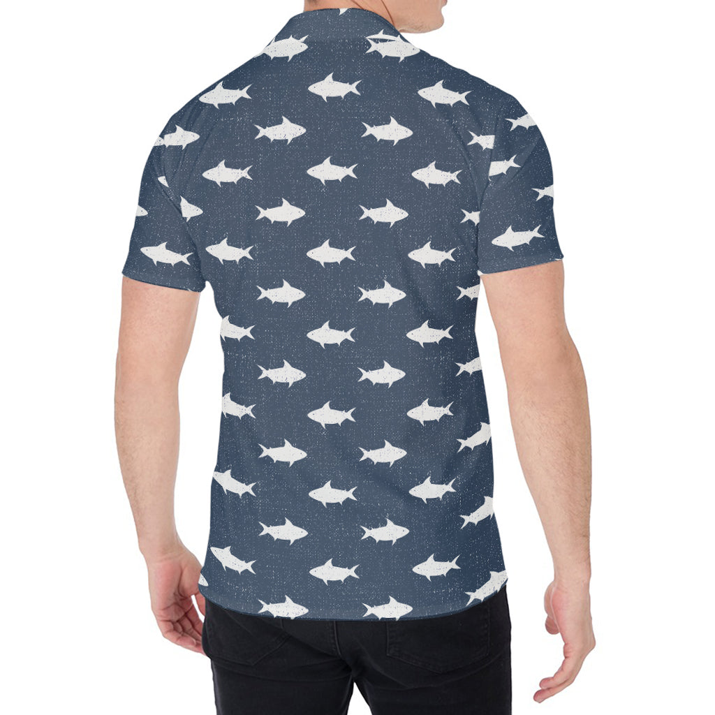 Shark Fish Pattern Print Men's Shirt