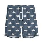 Shark Fish Pattern Print Men's Sports Shorts