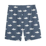 Shark Fish Pattern Print Men's Sports Shorts