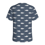 Shark Fish Pattern Print Men's Sports T-Shirt