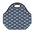 Shark Fish Pattern Print Neoprene Lunch Bag