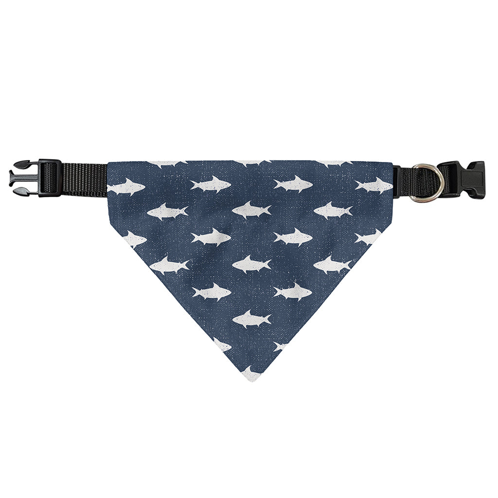 Shark Fish Pattern Print Over The Collar Dog Bandana