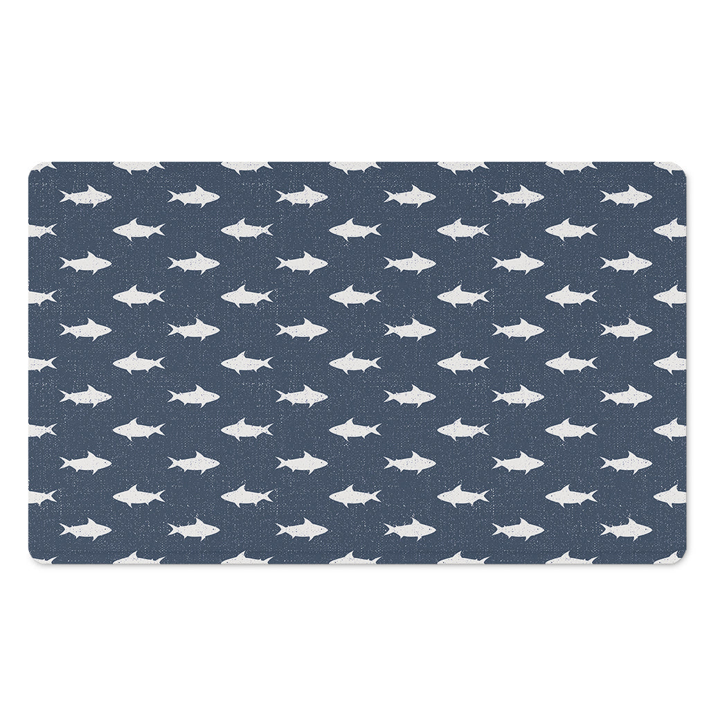 Shark Fish Pattern Print Polyester Doormat