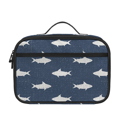 Shark Fish Pattern Print Portable Lunch Bag