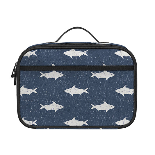 Shark Fish Pattern Print Portable Lunch Bag