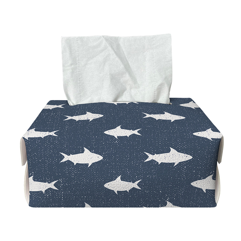 Shark Fish Pattern Print Rectangle Tissue Box Cover