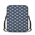 Shark Fish Pattern Print Rectangular Crossbody Bag