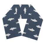 Shark Fish Pattern Print Scarf
