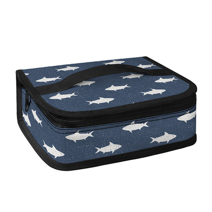 Shark Fish Pattern Print Small Lunch Bag