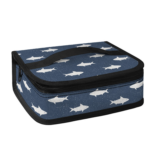 Shark Fish Pattern Print Small Lunch Bag