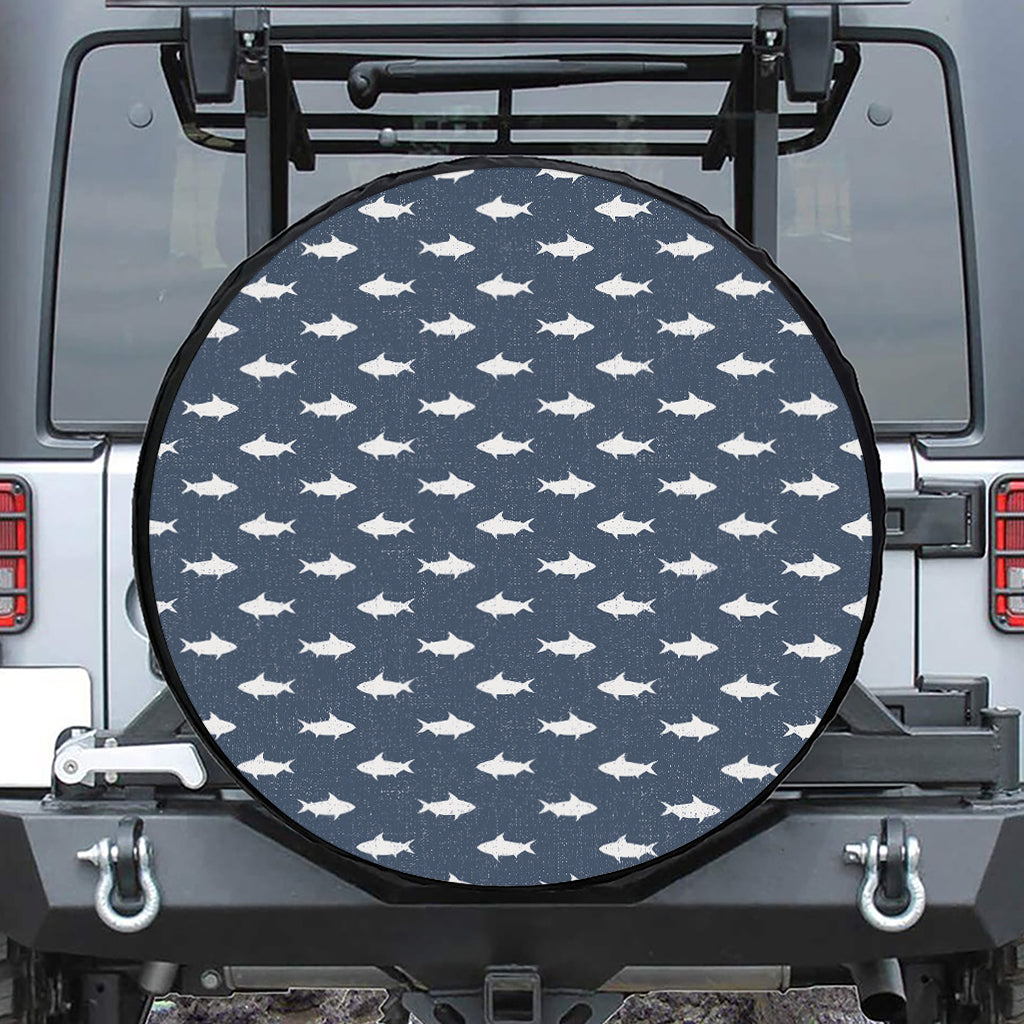 Shark Fish Pattern Print Tire Cover