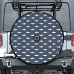 Shark Fish Pattern Print Tire Cover With Camera Hole