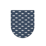 Shark Fish Pattern Print Toilet Lid Cover