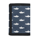 Shark Fish Pattern Print Trifold Wallet