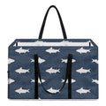 Shark Fish Pattern Print Utility Tote Bag