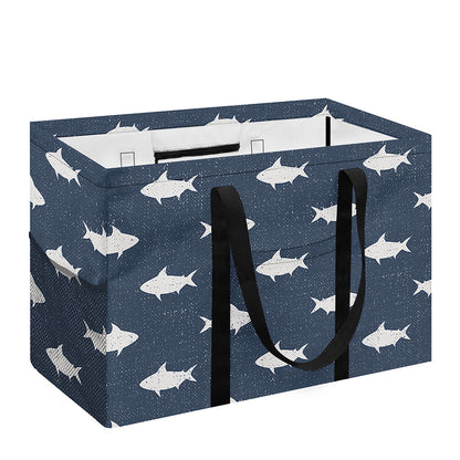 Shark Fish Pattern Print Utility Tote Bag