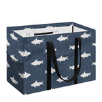 Shark Fish Pattern Print Utility Tote Bag