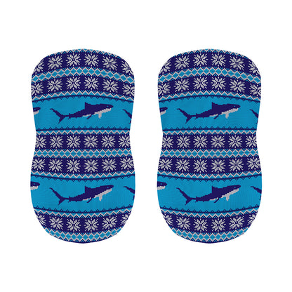 Shark Knitted Pattern Print Bar Stool Covers