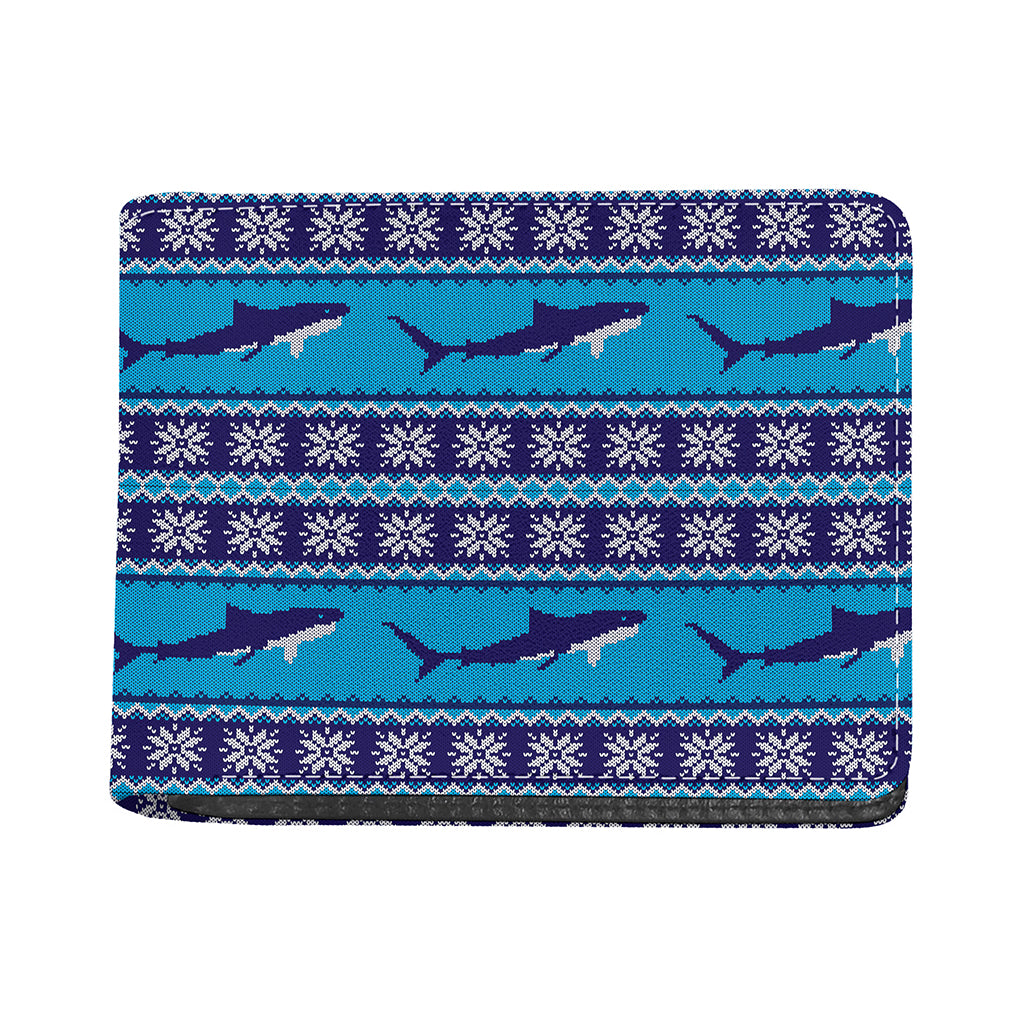 Shark Knitted Pattern Print Bifold Wallet