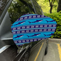 Shark Knitted Pattern Print Car Side Mirror Covers