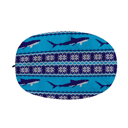 Shark Knitted Pattern Print Car Side Mirror Covers