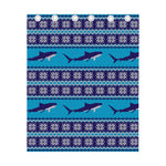 Shark Knitted Pattern Print Curtain