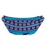 Shark Knitted Pattern Print Fanny Pack