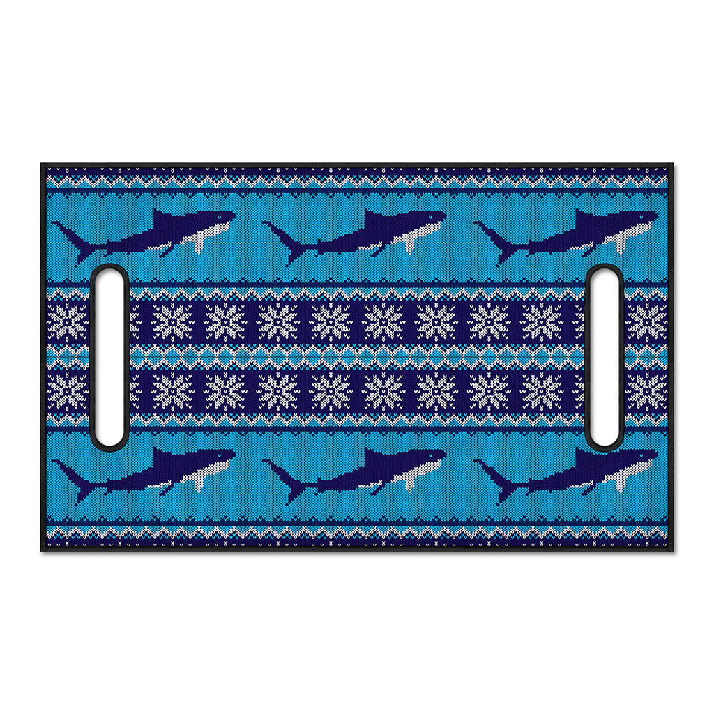 Shark Knitted Pattern Print Golf Cart Seat Cover