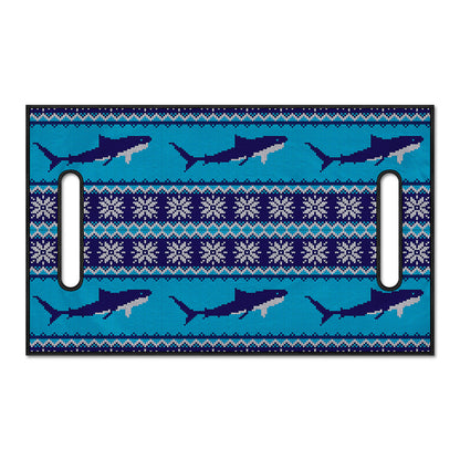 Shark Knitted Pattern Print Golf Cart Seat Cover