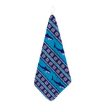 Shark Knitted Pattern Print Hand Towel