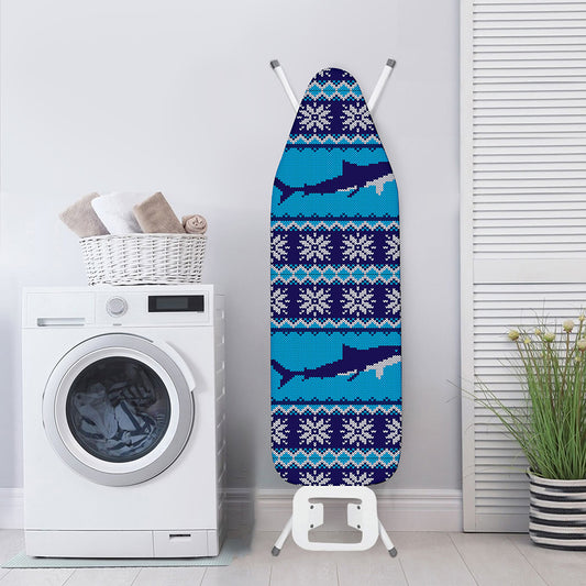Shark Knitted Pattern Print Ironing Board Cover