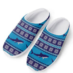 Shark Knitted Pattern Print Mesh Casual Shoes