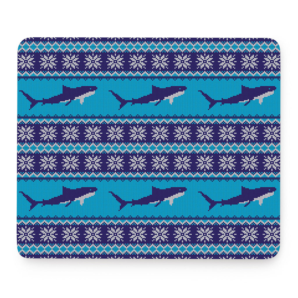 Shark Knitted Pattern Print Mouse Pad