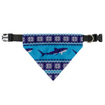 Shark Knitted Pattern Print Over The Collar Dog Bandana