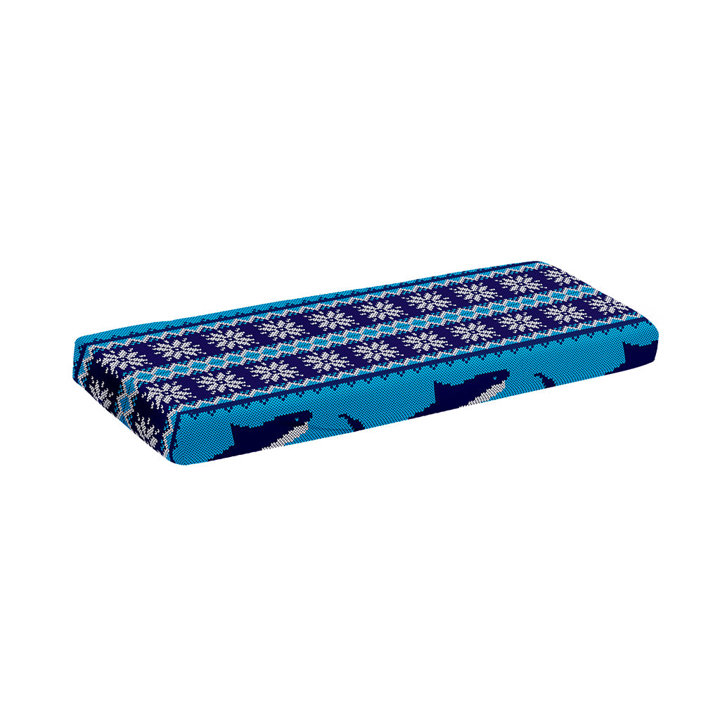 Shark Knitted Pattern Print Piano Keyboard Cover