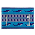 Shark Knitted Pattern Print Placemat
