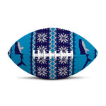 Shark Knitted Pattern Print Rugby Ball